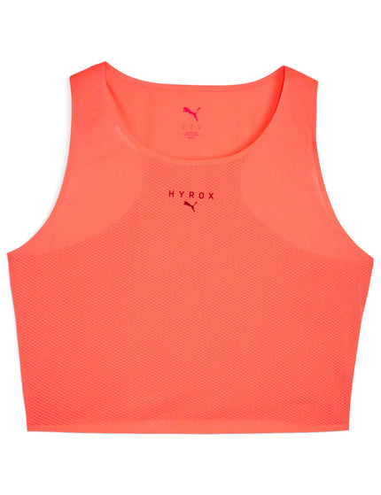 PUMA Puma x Hyrox Ultraspun Crop Tank - Glowing Redimage4- The Sports Edit