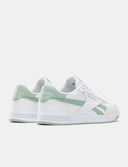 Reebok Court Advance Shoes - White/Hybrid Green/Barely Greyimage3- The Sports Edit