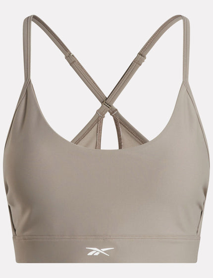 Reebok Lux Strappy Sports Bra - Gritty Greyimage4- The Sports Edit