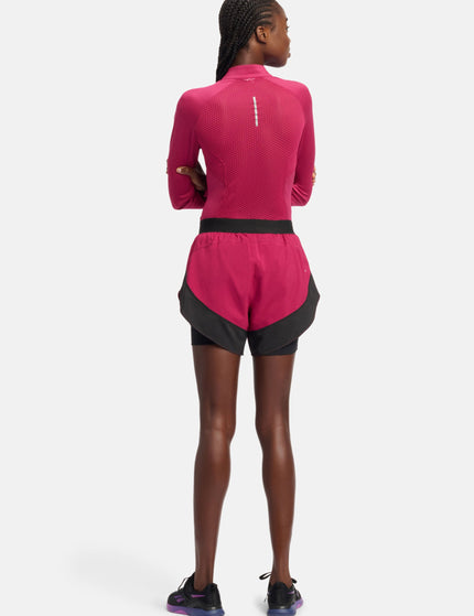 Reebok Running 2 In 1 Short - Very Berryimage5- The Sports Edit