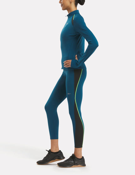 Reebok Running Warming Leggings - Escape Blueimage5- The Sports Edit