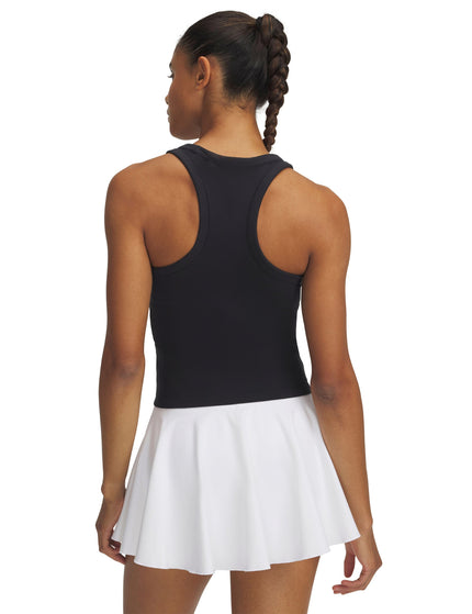Under Armour Motion High Neck Tank - Black/Whiteimage2- The Sports Edit