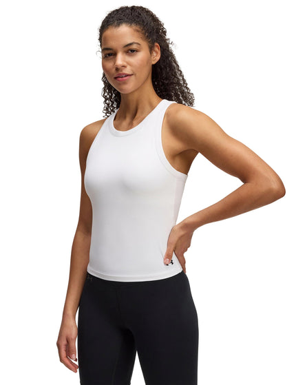 Under Armour Motion High Neck Tank - White/Blackimage1- The Sports Edit