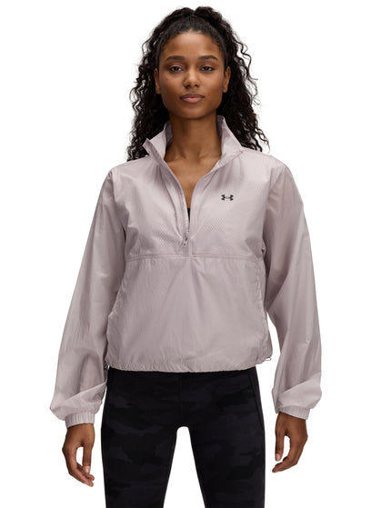 Under Armour Rival Woven 1/2 Zip Anorak - Grey Dawn/Blackimage6- The Sports Edit