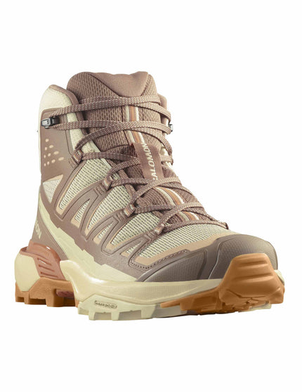 Salomon X Ultra 360 Edge Mid Gore-Tex - Shortbread/Raw Umber/Prairie Sunsetimage2- The Sports Edit