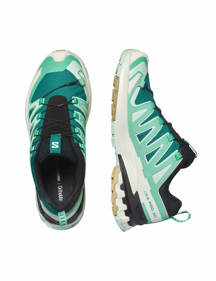 Salomon XA Pro 3D V9 Gore-Tex - Deep Lake/Electric Green/Vanilla Iceimage5- The Sports Edit