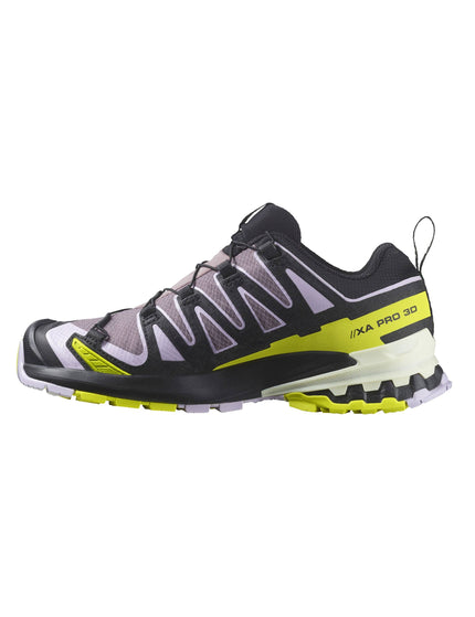 Salomon XA Pro 3D V9 Gore-Tex - Moonscape/Orchid Petal/Sulphur Springimage3- The Sports Edit