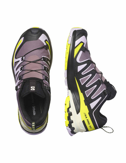 Salomon XA Pro 3D V9 Gore-Tex - Moonscape/Orchid Petal/Sulphur Springimage5- The Sports Edit