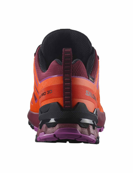 Salomon XA Pro 3D V9 Gore-Tex - Tawny Port/Red Orange/Willowherbimage4- The Sports Edit