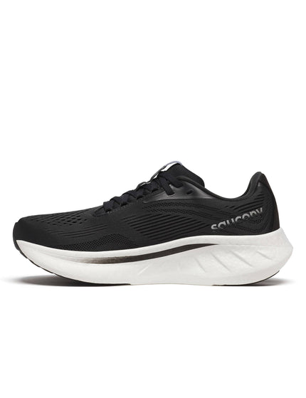 Saucony Ride 18 - Black/Whiteimage2- The Sports Edit