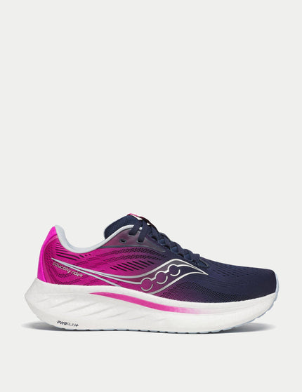 Saucony Ride 18 - Navy/Fuchsiaimage1- The Sports Edit