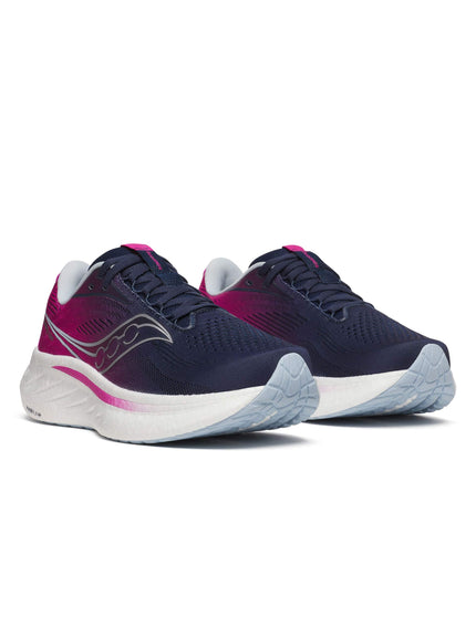 Saucony Ride 18 - Navy/Fuchsiaimage5- The Sports Edit