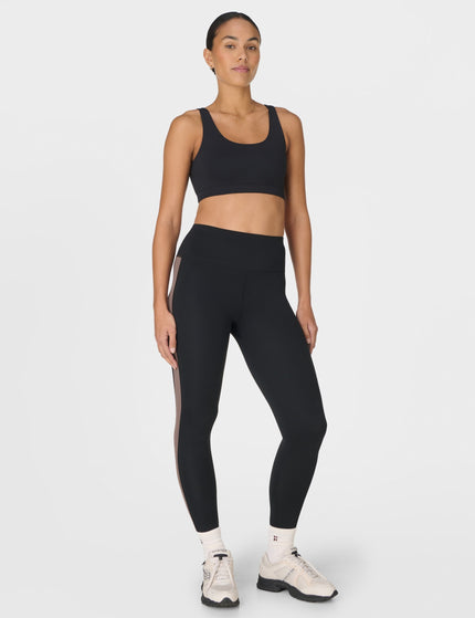 Sweaty Betty All Day 7/8 Side Stripe Legging - Black/Taupeimages6- The Sports Edit