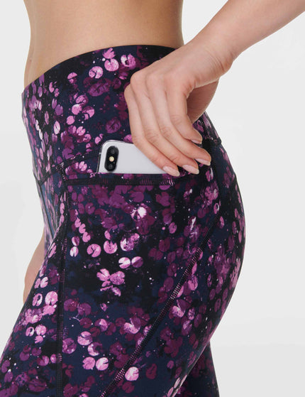 Sweaty Betty Power 7/8 Gym Leggings - Purple Lilypad Printimage3- The Sports Edit