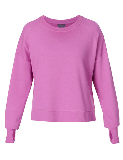 Sweaty Betty After Class Crop Sweatshirt - Allium Pinkimage8- The Sports Edit