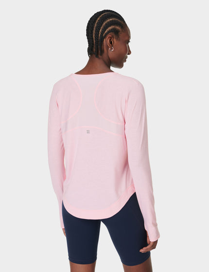 Sweaty Betty Breathe Easy Running Long Sleeve Top - Nerine Pinkimage2- The Sports Edit