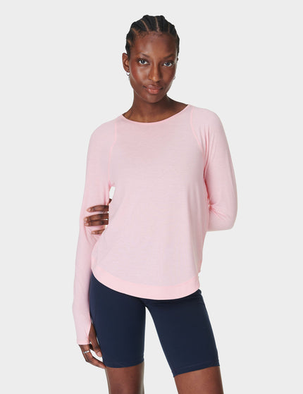 Sweaty Betty Breathe Easy Running Long Sleeve Top - Nerine Pinkimage1- The Sports Edit