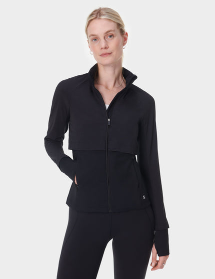 Sweaty Betty Pro Run Water Resistant Run Jacket - Blackimage1- The Sports Edit