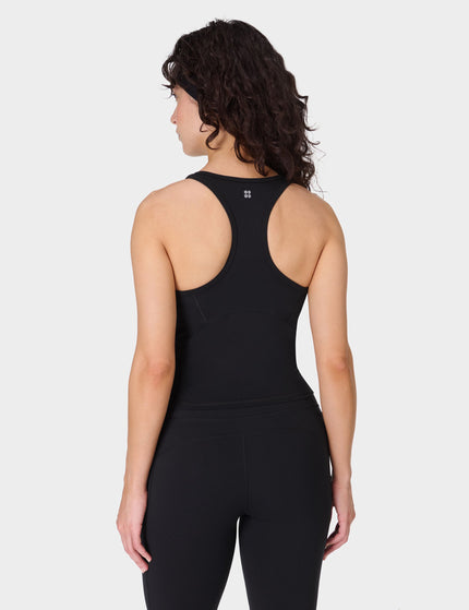 Sweaty Betty Power Medium Impact Crop Gym Tank - Blackimage2- The Sports Edit