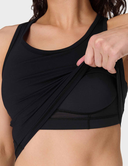 Sweaty Betty Power Medium Impact Crop Gym Tank - Blackimage3- The Sports Edit