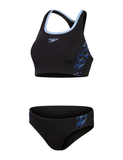 SPEEDO Placement Bikini - Black/Blueimage8- The Sports Edit