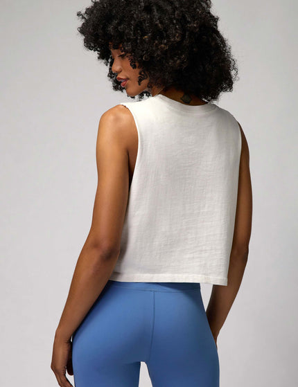 Spiritual Gangster Yin Yang Callie Crop Tank - Birchimage2- The Sports Edit