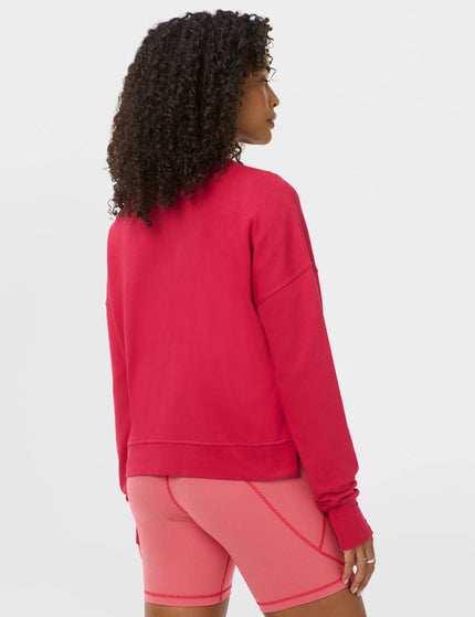 Sweaty Betty After Class Crop Sweatshirt - Crimson Redimages2- The Sports Edit