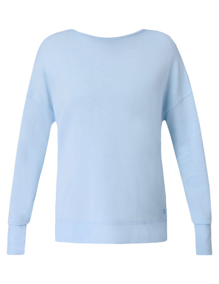 Sweaty Betty After Class Cross Back Sweatshirt - Breeze Blueimage6- The Sports Edit