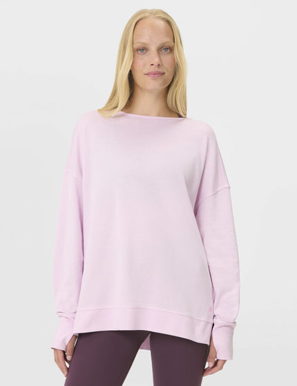 Sweaty Betty After Class Cross Back Sweatshirt - Frost Pinkimages1- The Sports Edit
