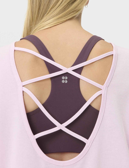 Sweaty Betty After Class Cross Back Sweatshirt - Frost Pinkimages3- The Sports Edit