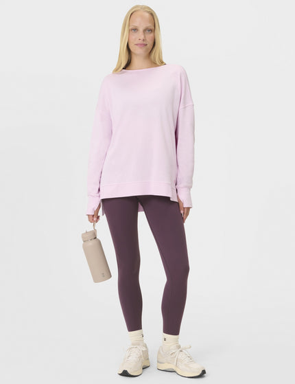 Sweaty Betty After Class Cross Back Sweatshirt - Frost Pinkimages6- The Sports Edit
