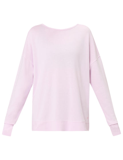 Sweaty Betty After Class Cross Back Sweatshirt - Frost Pinkimages8- The Sports Edit