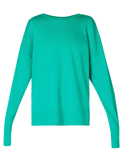 Sweaty Betty After Class Longline Sweatshirt - Gem Greenimage8- The Sports Edit