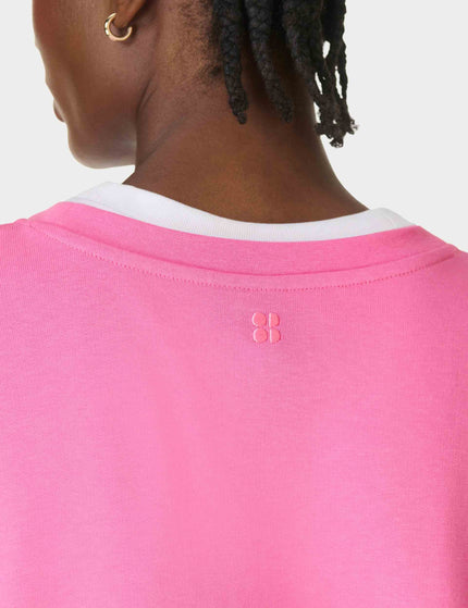 Sweaty Betty After Class Longline Sweatshirt - Guava Pinkimages3- The Sports Edit