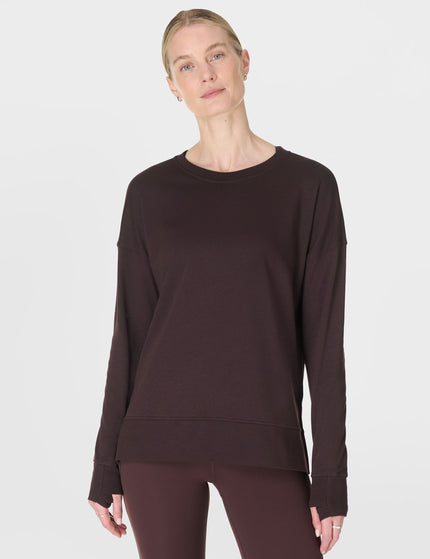 Sweaty Betty After Class Longline Sweatshirt - Sable Brownimages1- The Sports Edit