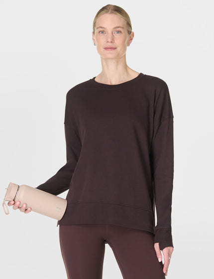 Sweaty Betty After Class Longline Sweatshirt - Sable Brownimages5- The Sports Edit
