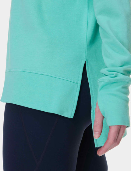 Sweaty Betty After Class Longline Sweatshirt - Sea Spray Blueimage4- The Sports Edit