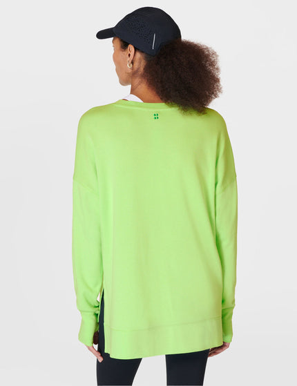 Sweaty Betty After Class Longline Sweatshirt - Zest Greenimage2- The Sports Edit