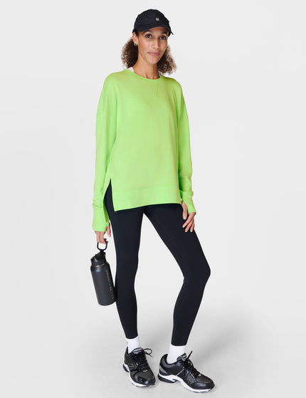 Sweaty Betty After Class Longline Sweatshirt - Zest Greenimage7- The Sports Edit