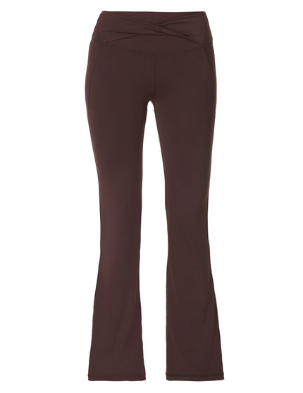 Sweaty Betty All Day 32" Soft Twist Flare Trouser - Sable Brownimages7- The Sports Edit