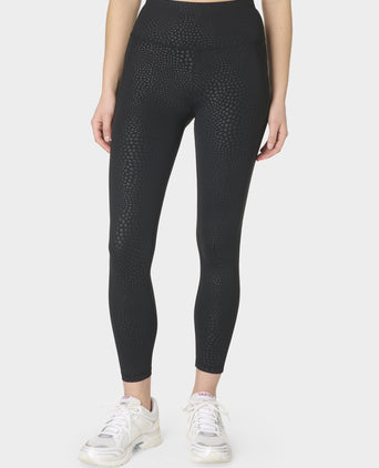 All Day 7/8 Leggings - Black Reptile Emboss Print