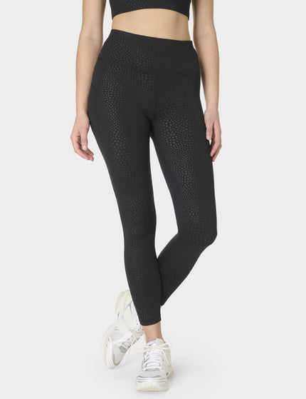 Sweaty Betty All Day 7/8 Leggings - Black Reptile Emboss Printimages5- The Sports Edit