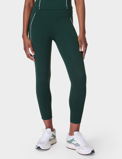 Sweaty Betty All Day Active Contrast Piping 7/8 Leggings - Cedar Greenimage1- The Sports Edit