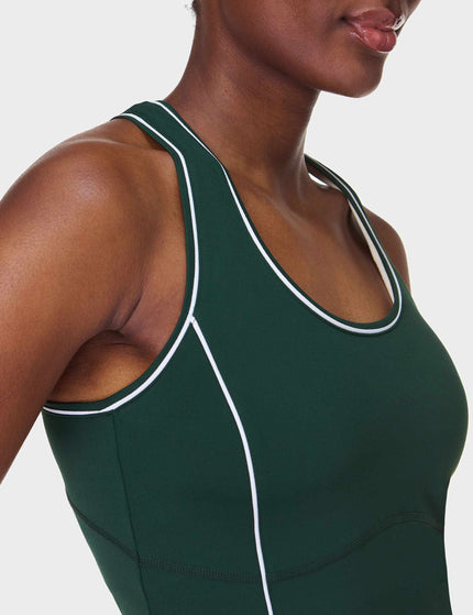 Sweaty Betty All Day Active Cropped Tank - Cedar Greenimage3- The Sports Edit