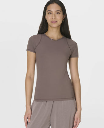 All Day T-Shirt - Taupe Brown