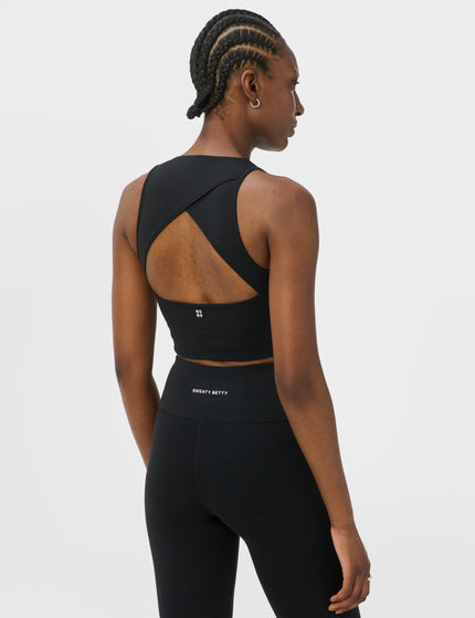 Sweaty Betty All Day Wrap Longline Bra - Blackimages2- The Sports Edit
