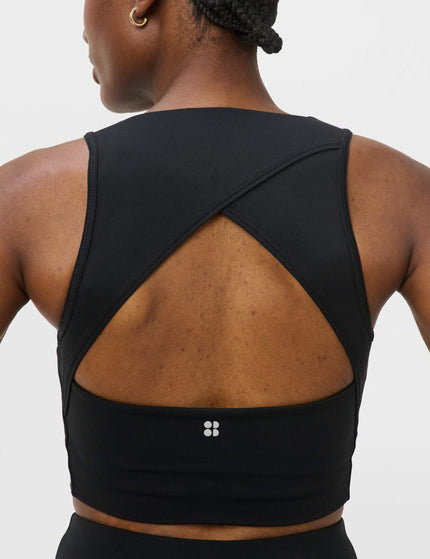 Sweaty Betty All Day Wrap Longline Bra - Blackimages4- The Sports Edit