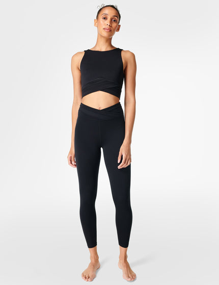 Sweaty Betty All Day Wrap Waist Tank - Blackimage7- The Sports Edit