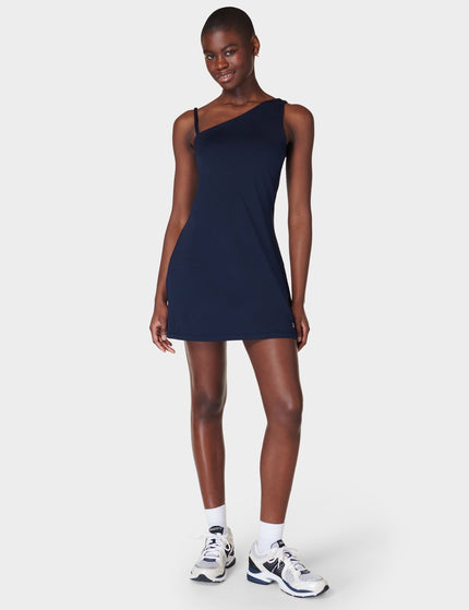 Sweaty Betty All Round Asymmetric Dress - Navy Blueimage7- The Sports Edit