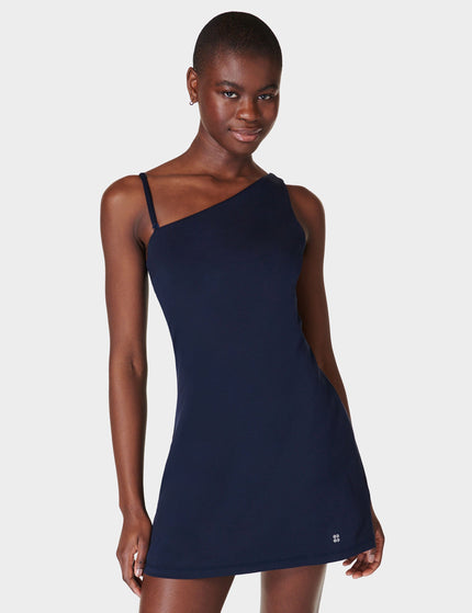 Sweaty Betty All Round Asymmetric Dress - Navy Blueimage1- The Sports Edit